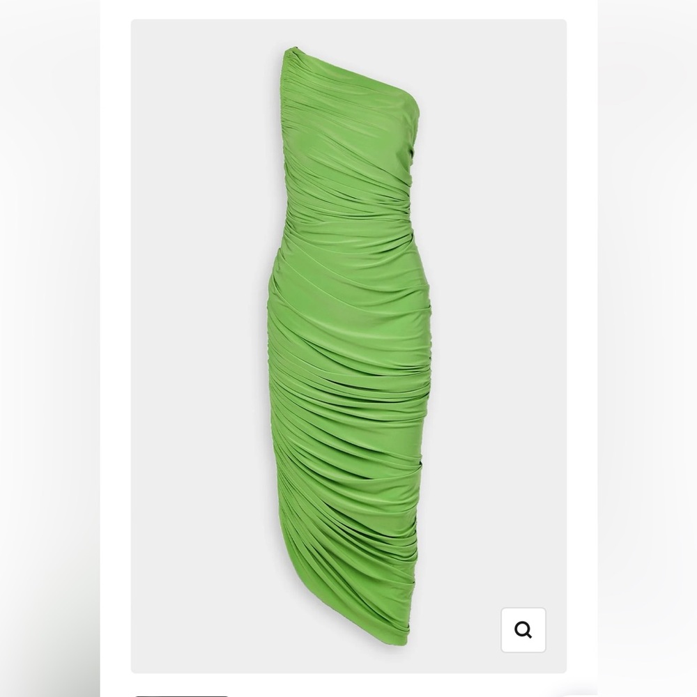 Norma Kamali Diana Gown - size medium - lime green